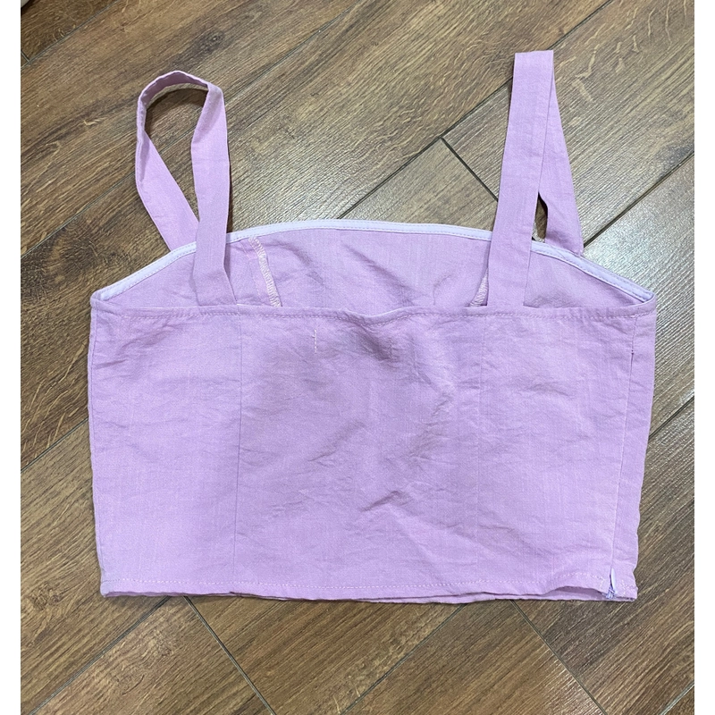 ÁO CROPTOP 2  DÂY VẢI THÔ MÁT SIZE M 517070