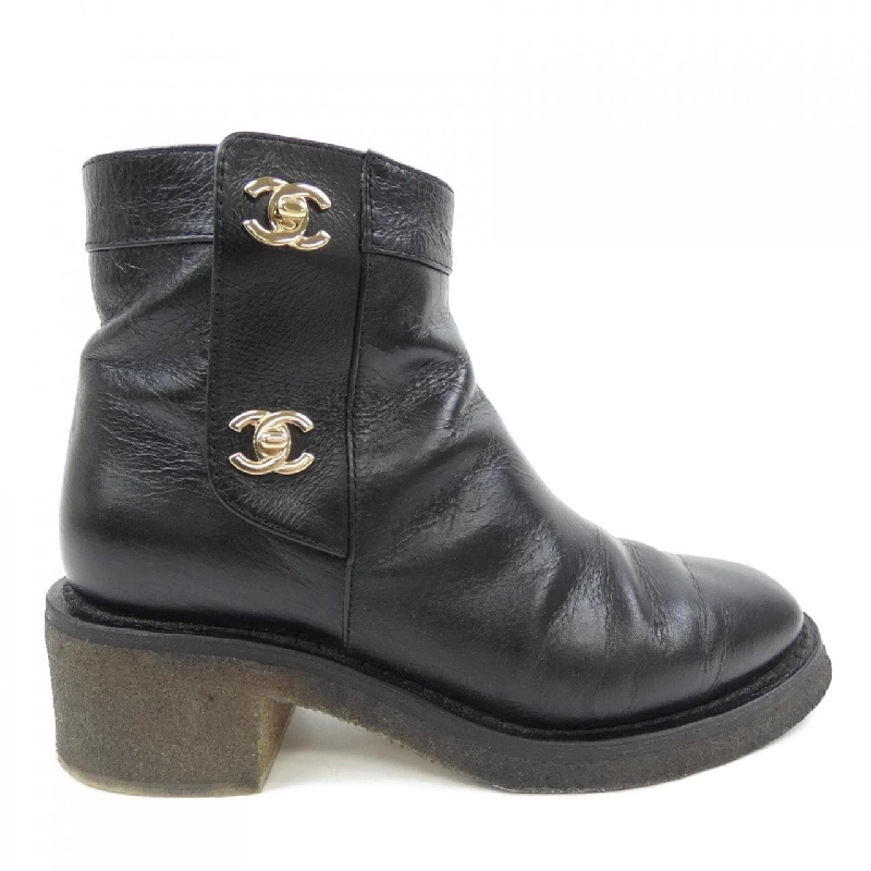 Chanel CHANEL Khóa xoay G31204X47535 Giày boot - Hàng hiệu Chính hãng 829131