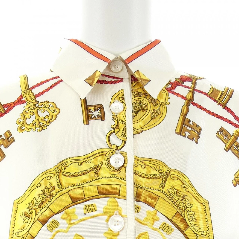 HERMES LES CLES Tulle Reine. Áo - Hàng hiệu Chính hãng 811025