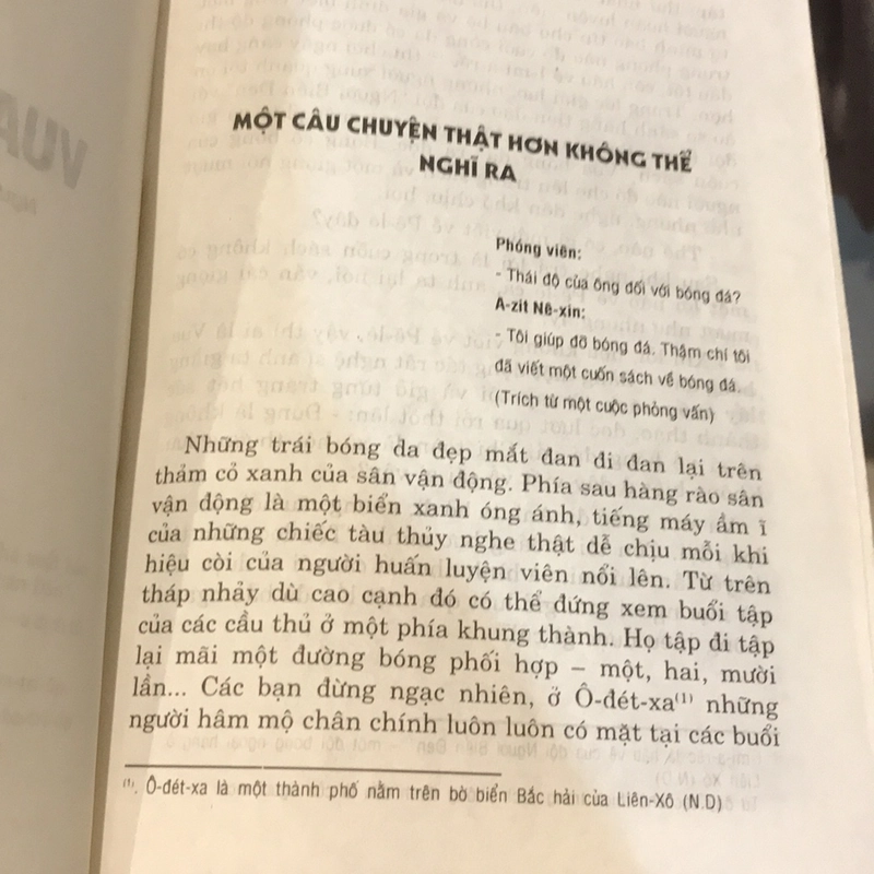 VUA BÓNG ĐÁ (A-ZIT NÊ - XIN) (Truyện hài hước) 491494