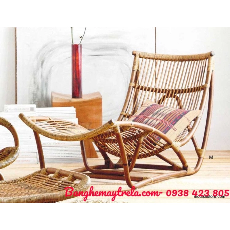 Ghế dài nằm thư giãn mây tre 455467