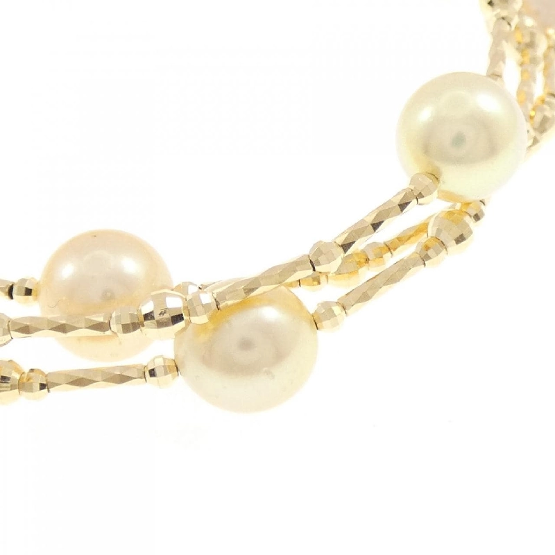 K18YG Vòng tay ngọc trai Akoya - Hàng hiệu Authentic 878890