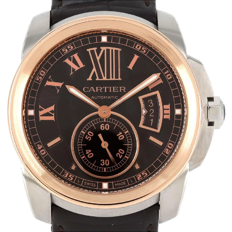 Cartier Calibre de Cartier LM PG Combi W7100051 SSxPG tự động - Hàng hiệu chính hãng 882335