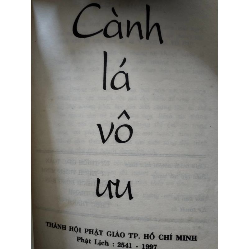 Cành Lá Vô Ưu

_ Thích Thanh Từ 298250