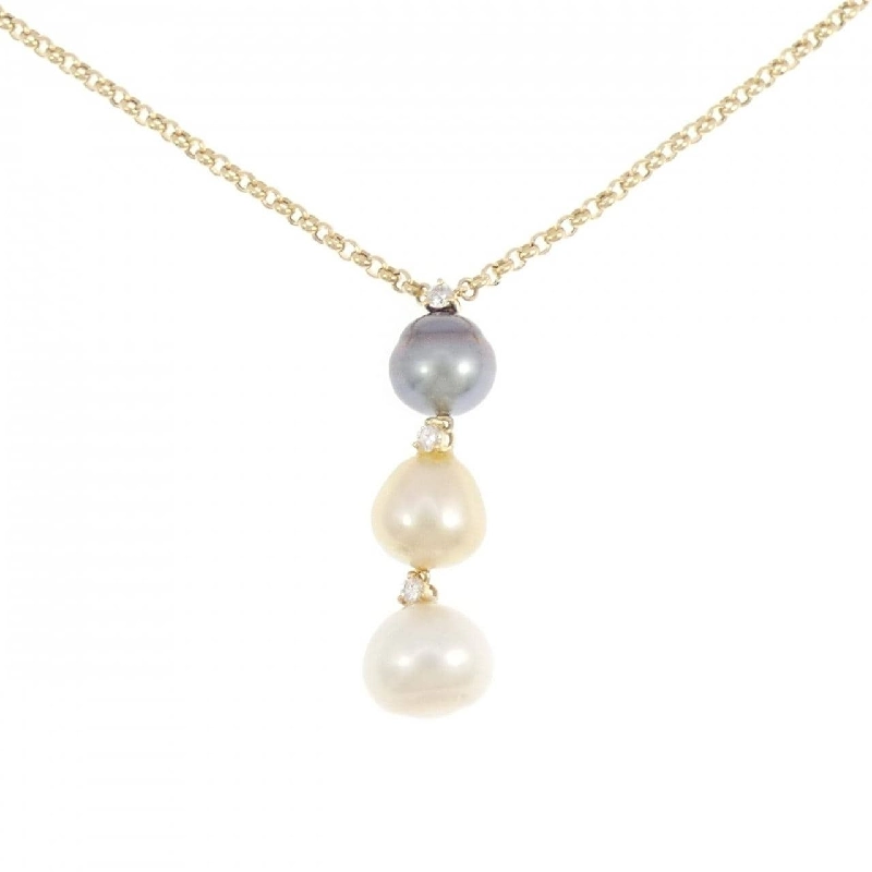 K18YG Ngọc trai Dây chuyền - Hàng hiệu Chính hãng 856984