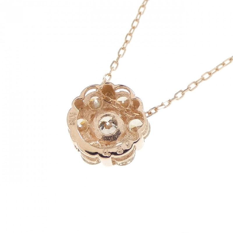 K18PG Hoa Kim Cương Dây Chuyền 0.30CT - Hàng hiệu Chính hãng 857180