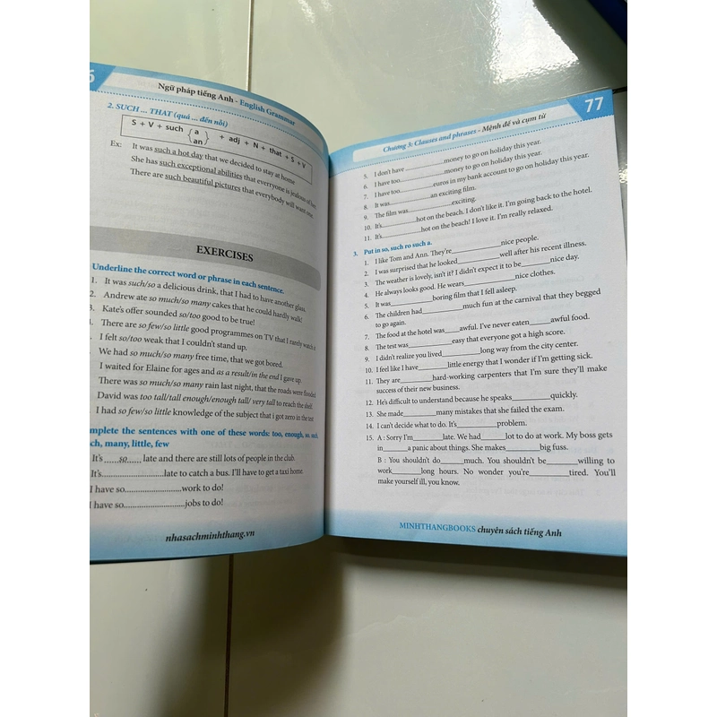 Ngữ Pháp Tiếng Anh - Lý Thuyết Và Bài Tập Thực Hành (Sách đã bị viết một số trang đầu) 477537