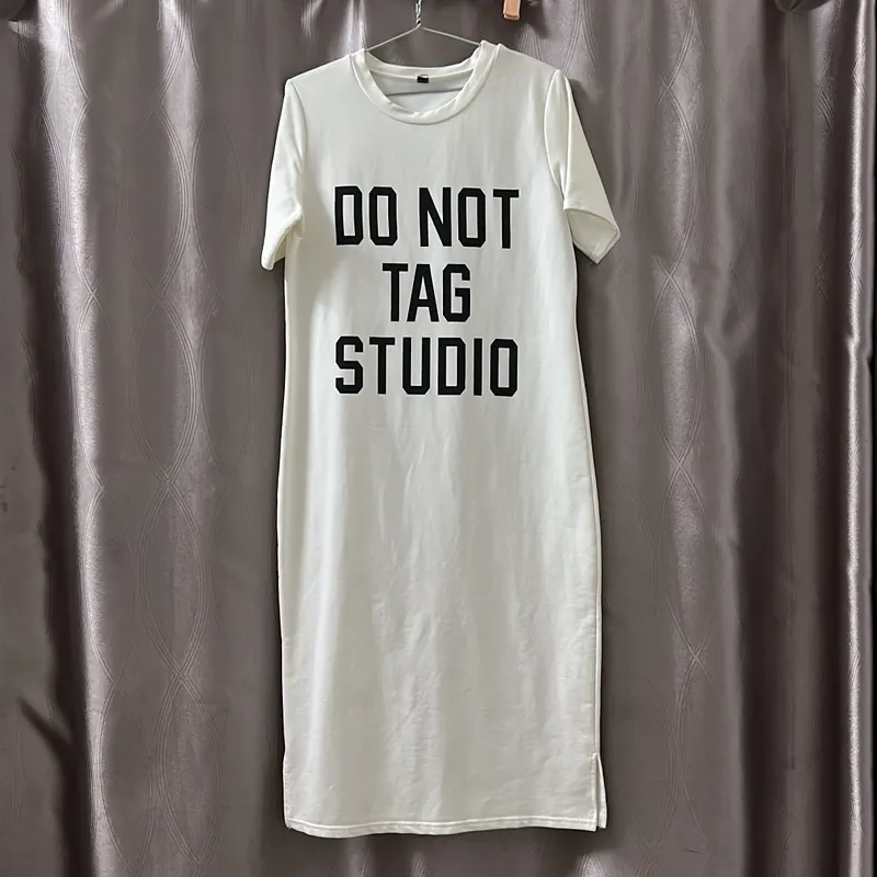 Đầm suông trắng chất cotton.  734164