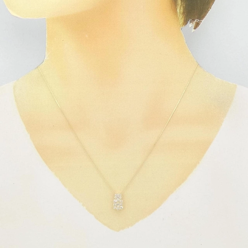 Dây chuyền kim cương K18YG 0.65CT - Hàng hiệu chính hãng 861428