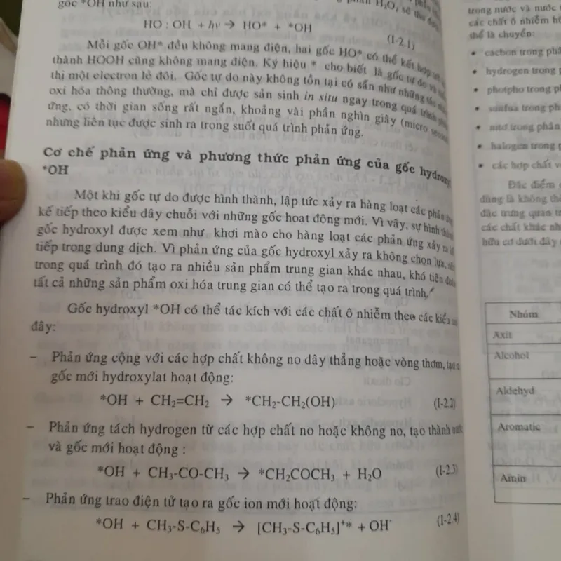 Quá trình OXY HÓA NÂNG CAO trong Xử lý Nước và Nước thải. Giáo sư TSKH Trần Mạnh Trí  577706