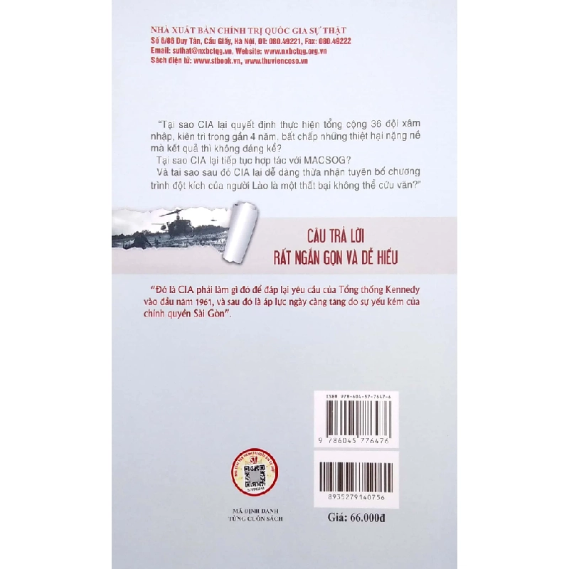 Cách Chúng Tôi Làm: Chương Trình Bí Mật Xâm Nhập Miền Bắc Việt Nam 1961 - 1964 - Thomas L. Ahern, Jr 280215