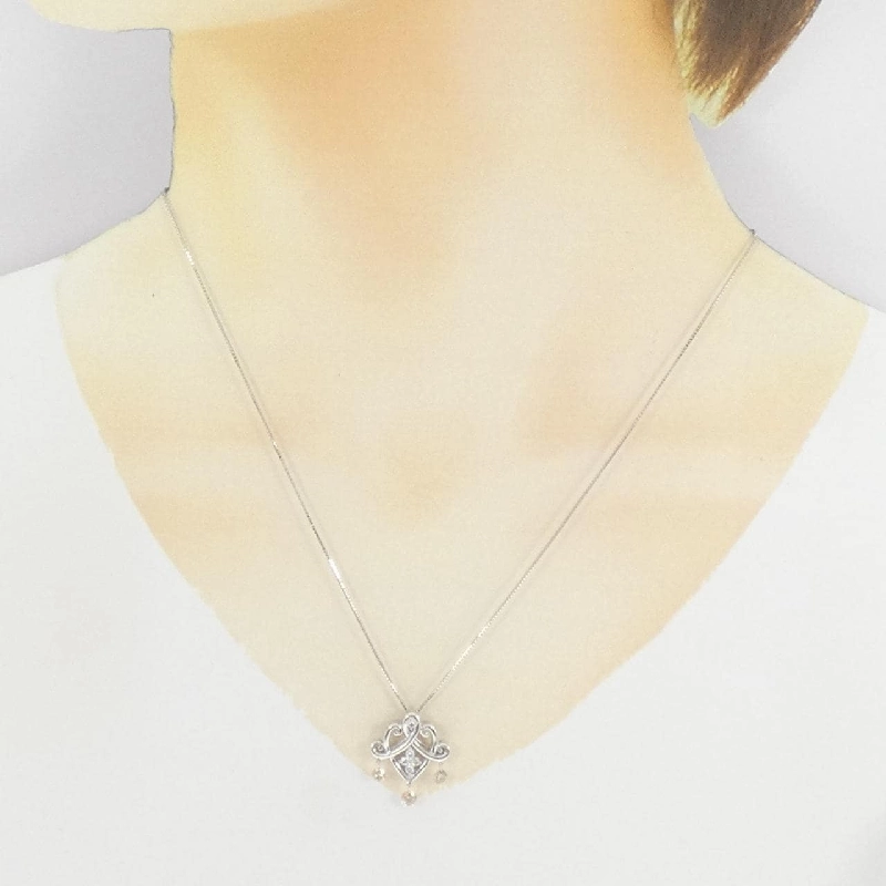 Dây chuyền kim cương K18WG 0.32CT - Hàng hiệu Chính hãng 859761