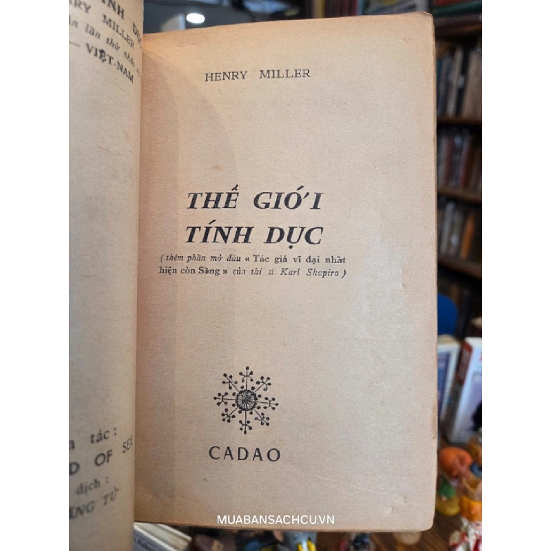 Thế giới tính dục - Henry Miller ( bản dịch Hoài Lãng Tử ) 740241