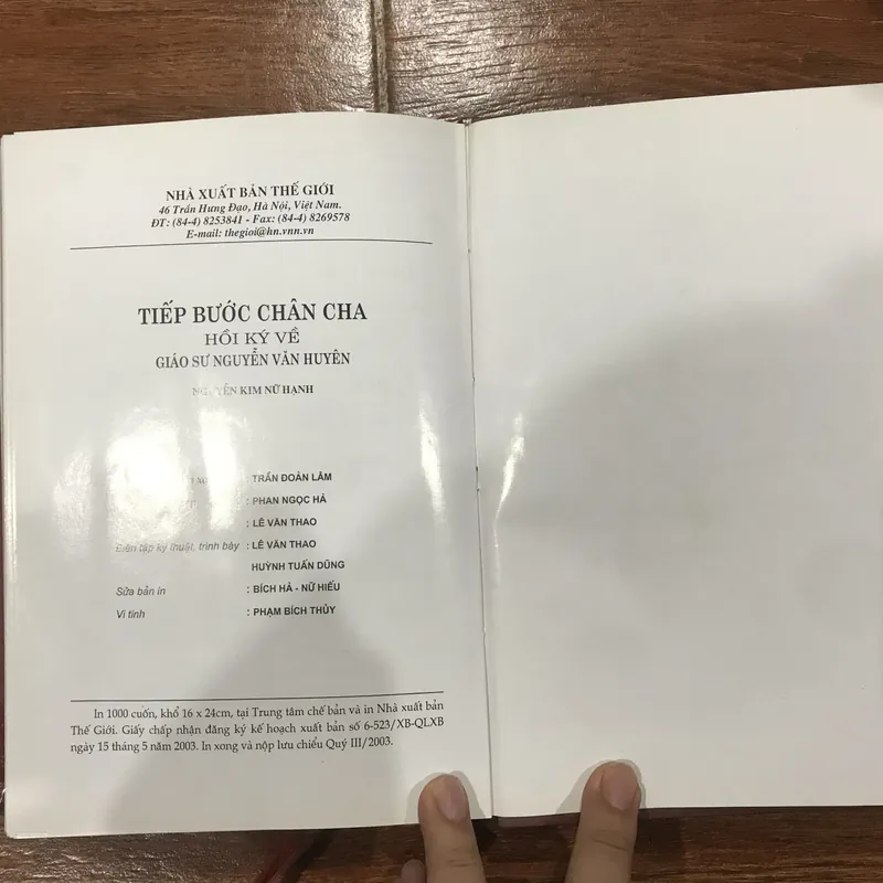 Tiếp Bước Chân Cha - Hồi ký về giáo sư Nguyễn Văn Huyên (c) 722855