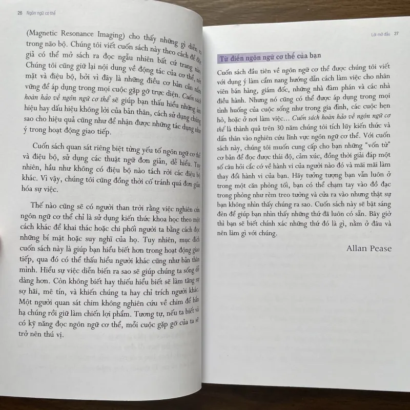 Cuốn sách hoàn hảo về ngôn ngữ cơ thể - Allan & Barbara Pease 970527