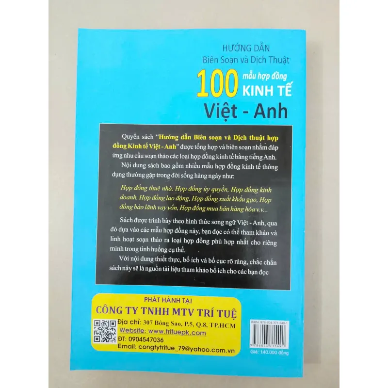 Hướng dẫn Biên soạn và Dịch thuật 100 mẫu hợp đồng Kinh tế Việt -Anh 674293
