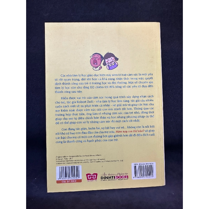 Hôm Nay Con Thế Nào? Trẻ Không Cần Nói, Cha Mẹ Nhìn Sẽ Hiểu - Robert Zuili, Mới 90% SBM0404 914067