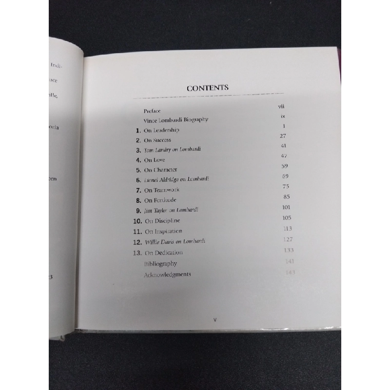 Strive to excel Vince Lombardi mới 80% bẩn bìa ố nhẹ bìa cứng HCM0806 kỹ năng 176053