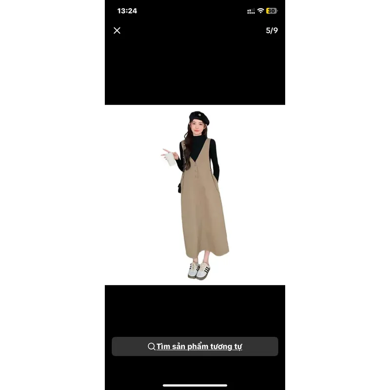 Sét yếm bầu kèm áo tăm dài tay yess 698024