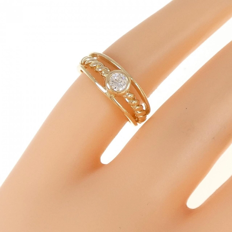 Nhẫn nhẫn hồng kim cương K18YG 0.15CT 670476
