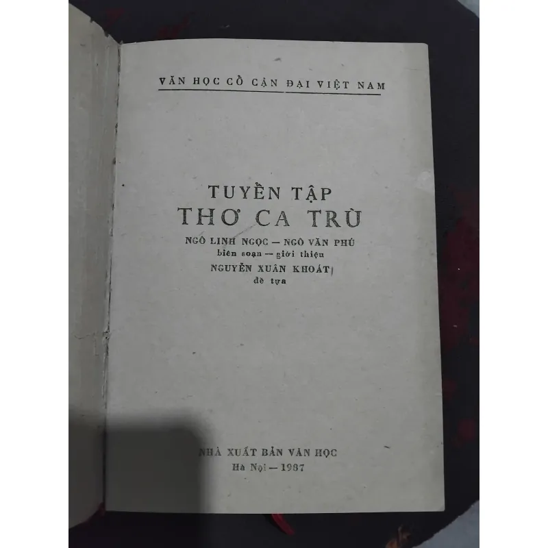 Tuyển tập thơ ca trù  994813