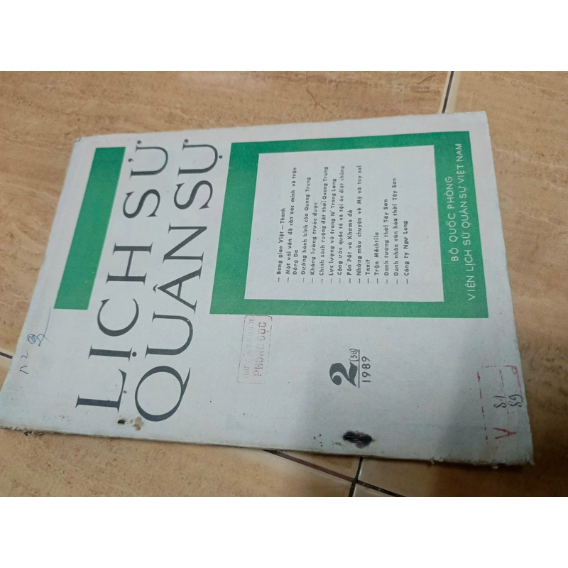 Tạp chí Lịch sử quân sự (số tháng 2/1989) 517117