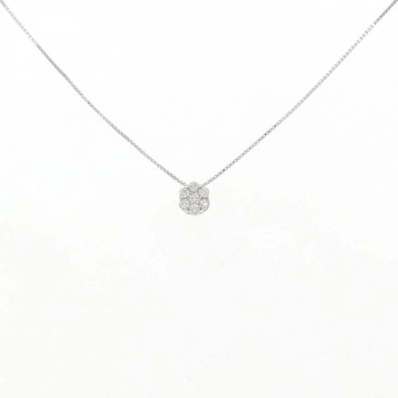 K10WG Hoa Kim Cương Dây Chuyền 0.10CT - Hàng hiệu Chính hãng 856752