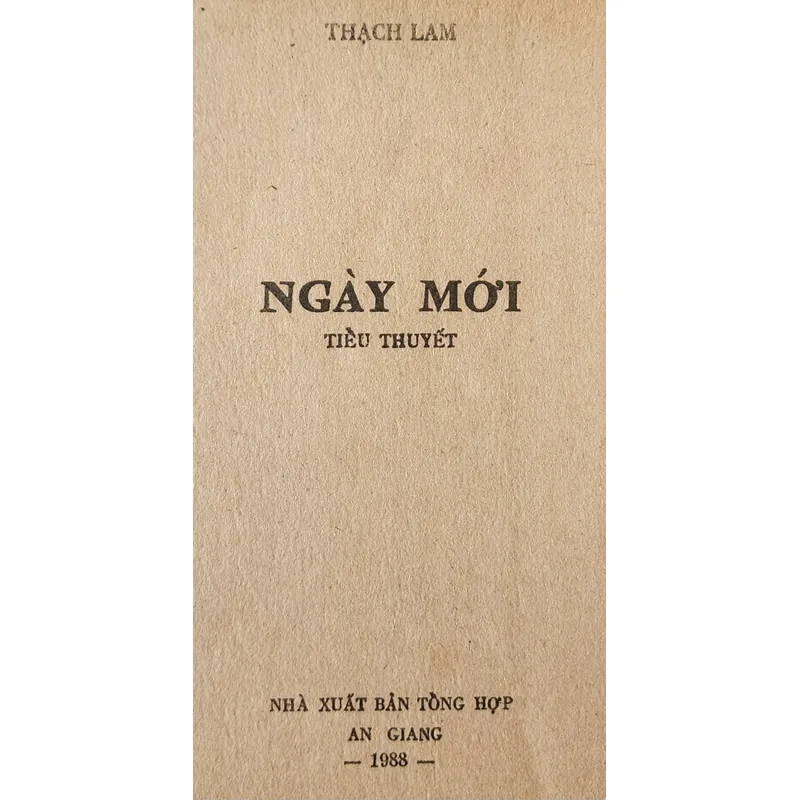 Tiểu thuyết của Thạch Lam: NGÀY MỚI 726049
