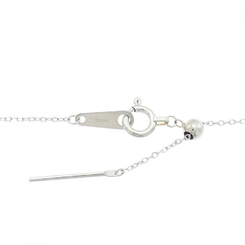 K18YG/PT950 2WAY Pave Diamond Necklace 0.18CT - Hàng hiệu Authentic 860435