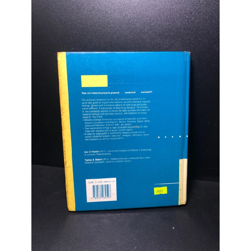 [Phiên Chợ Sách Cũ] Fundametals of advertising research Fletcher Bowersvà 2303 417056
