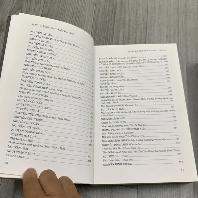 Quốc học huế xưa và nay. Full bộ 2 cuốn. 6b1 755766