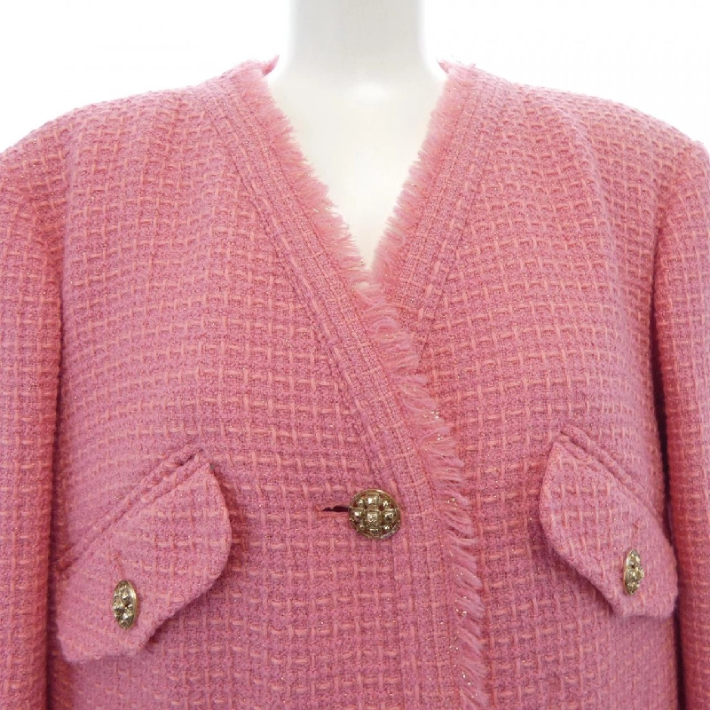 Áo khoác không cổ CHANEL P64572V41285 20A 630167