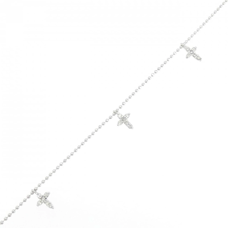 K14WG Vòng tay kim cương chéo 0.15CT - Hàng hiệu chính hãng 872222