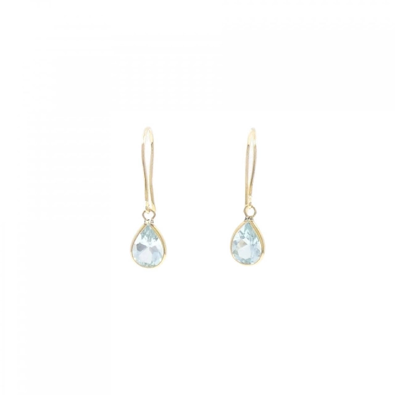 K18YG Blue Topaz Bông tai - Hàng hiệu Chính hãng 869384