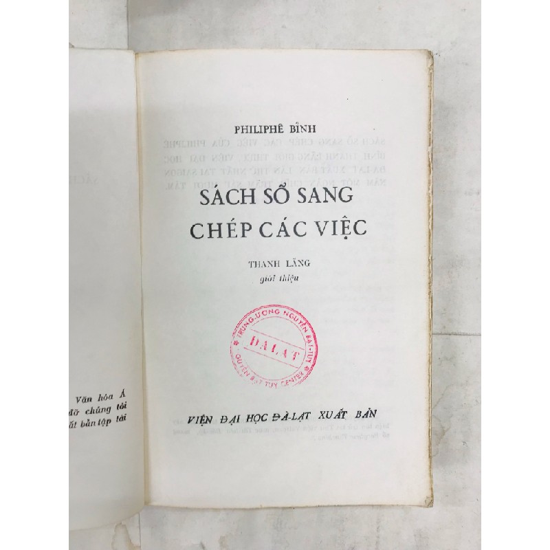 Sách sổ sang chép các loại - Philiphe Bỉnh ( giới thiệu Giáo Sư Thanh Lãng ) 127709