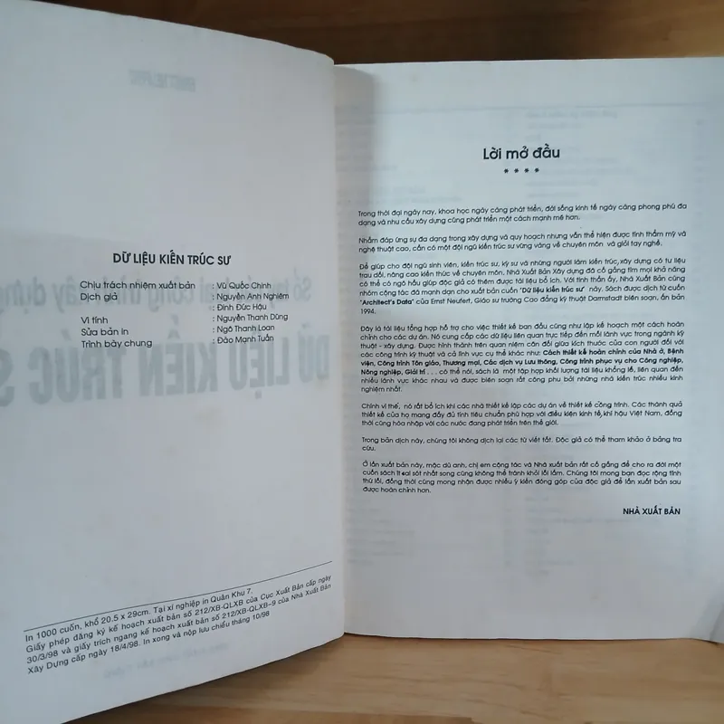 Dữ Liệu Kiến Trúc Sư (Sổ Tay Các Loại Công Trình Xây Dựng) - Ernst Neufert 570008