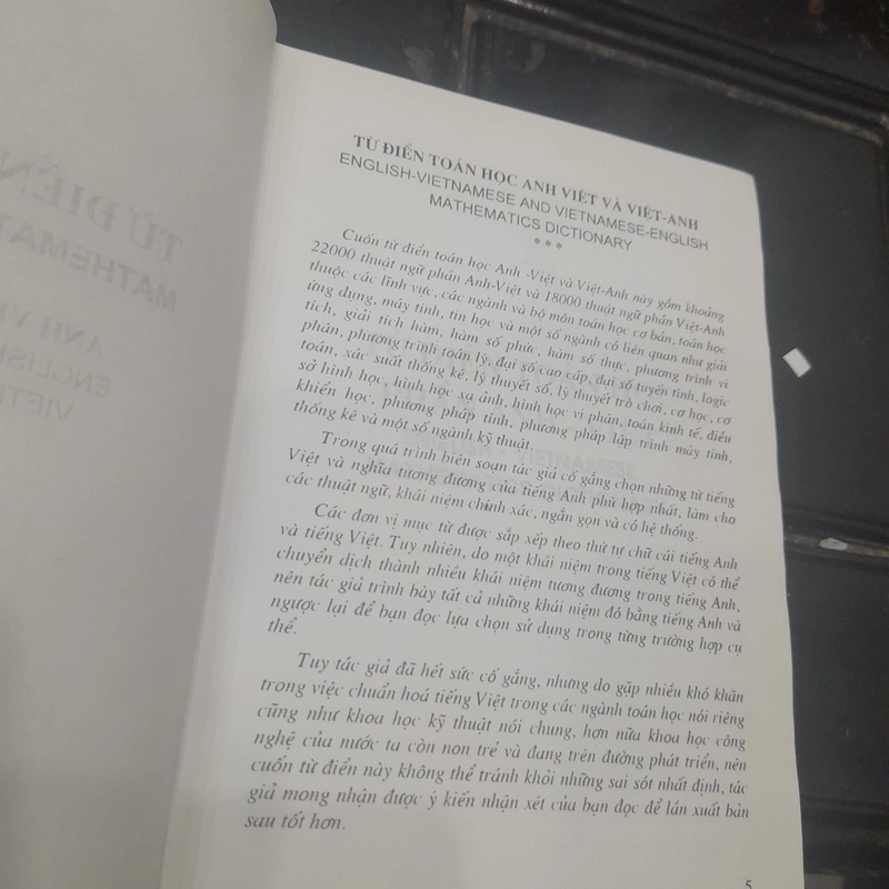 Từ điển TOÁN HỌC Anh - Việt & Việt - Anh 366129
