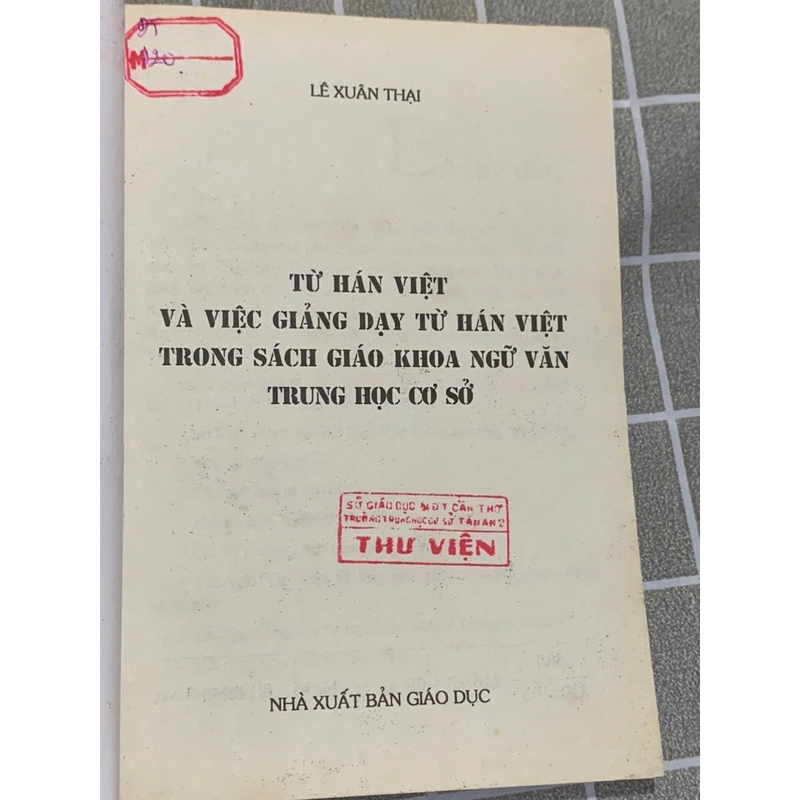 Từ Hán Việt và việc dạy từ Hán trong SGK ngữ văn Trung học  544442