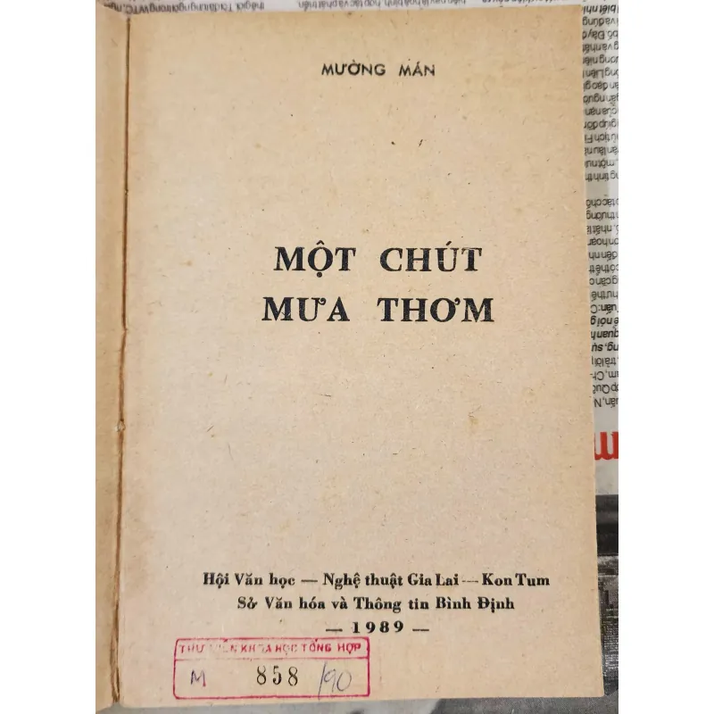 MỘT CHÚT MÙA THƠM (nhà văn Mường Mán) - 261 trang 993232