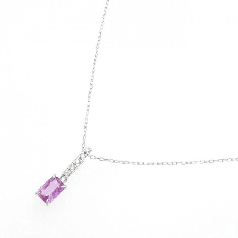 K18WG Sapphire Necklace 0.90CT - Hàng hiệu Chính hãng 859907
