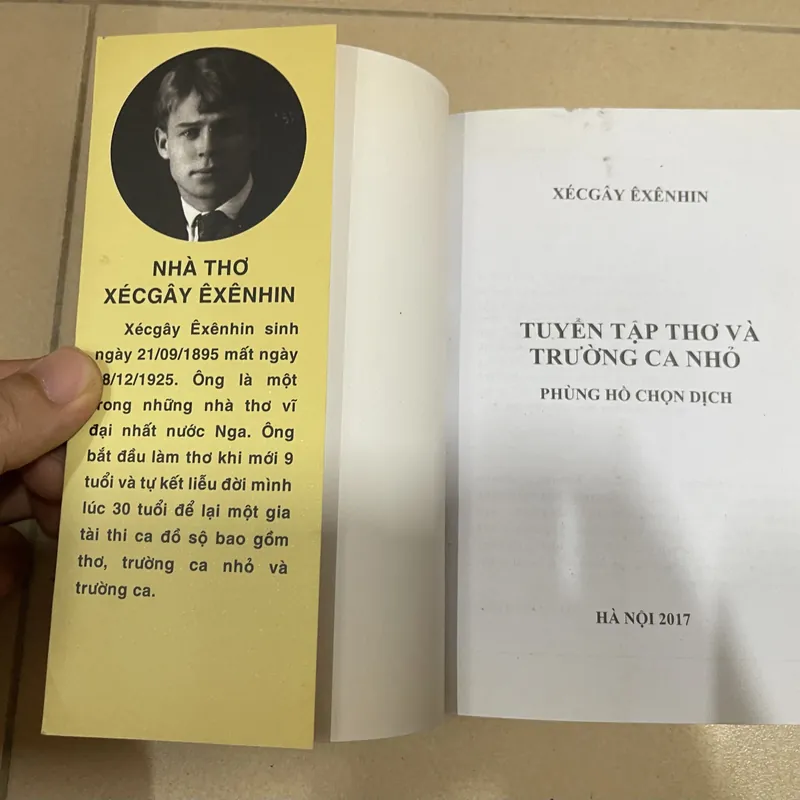 Tuyển tập thơ và trường ca nhỏ của Xecgay Exenhin - Phùng Hồ chọn dịch (c43) 675457