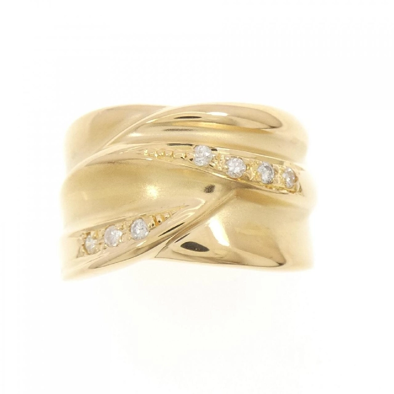 Nhẫn kim cương K18YG 0.10CT 671831