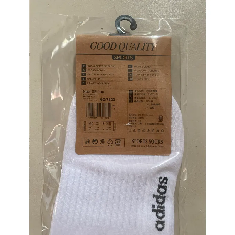 Vớ thể thao adidas size 26-28cm màu trắng chính hãng 720359