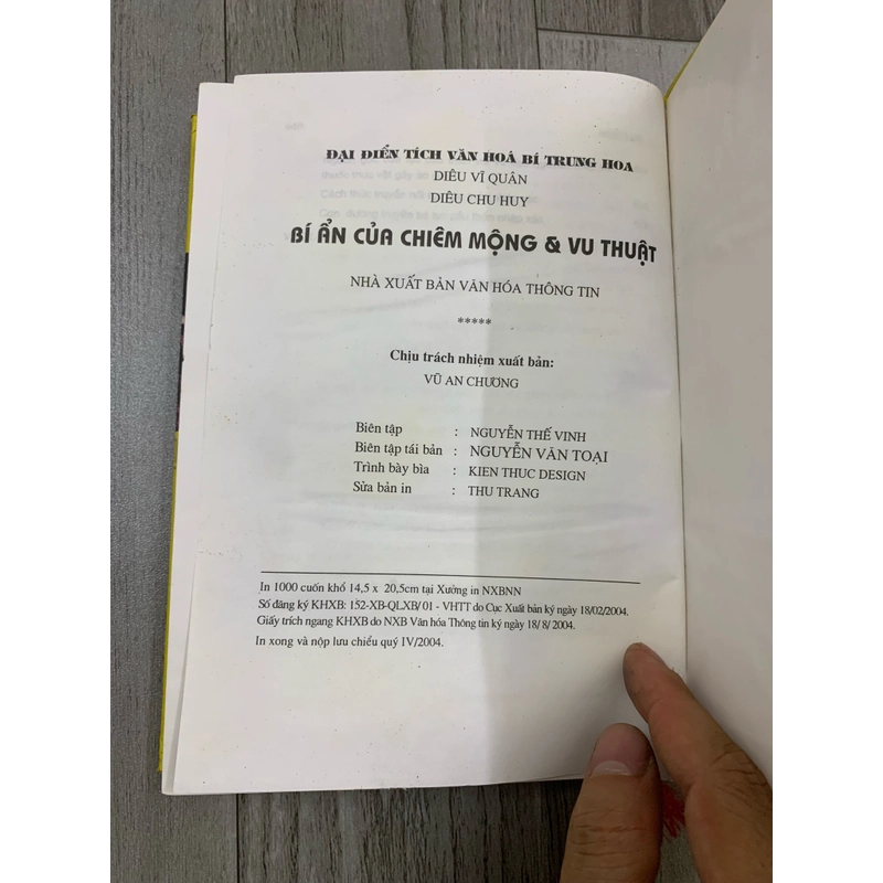Bí ẩn của chiêm mộng và vu thuật. 999 471168