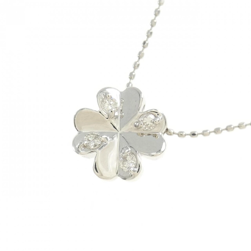 Dây chuyền kim cương PT900/PT850 hình cỏ 0.13CT - Hàng hiệu Chính hãng 866221