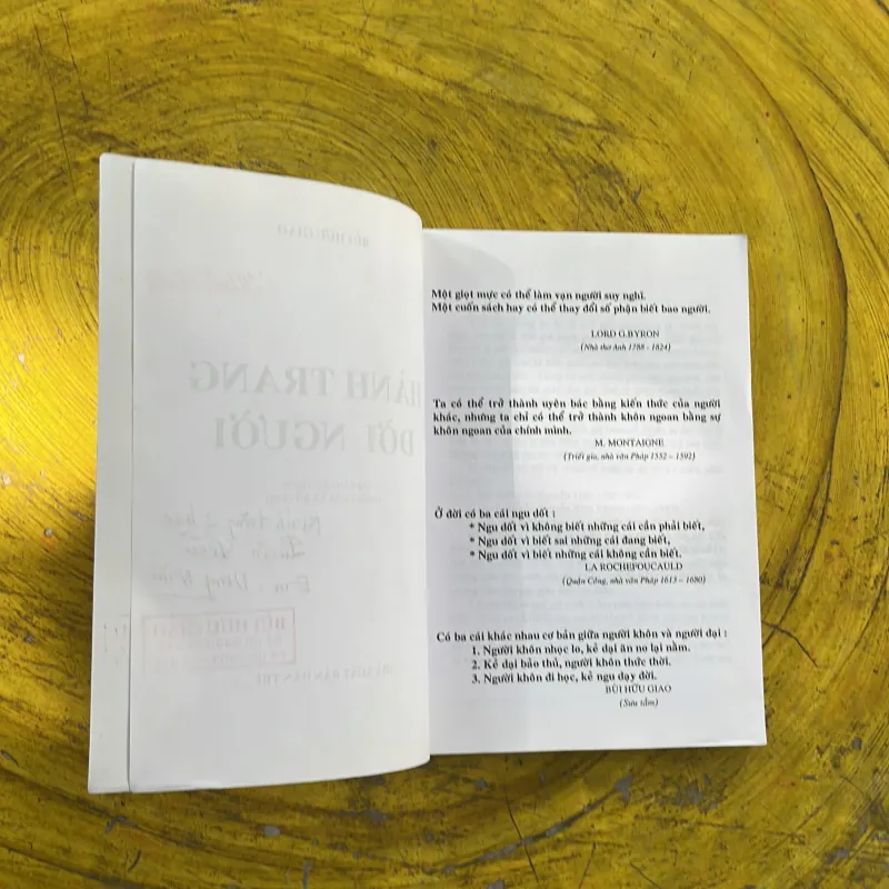 HÀNH TRANG ĐỜI NGƯỜI - BÙI HỮU GIAO 929784