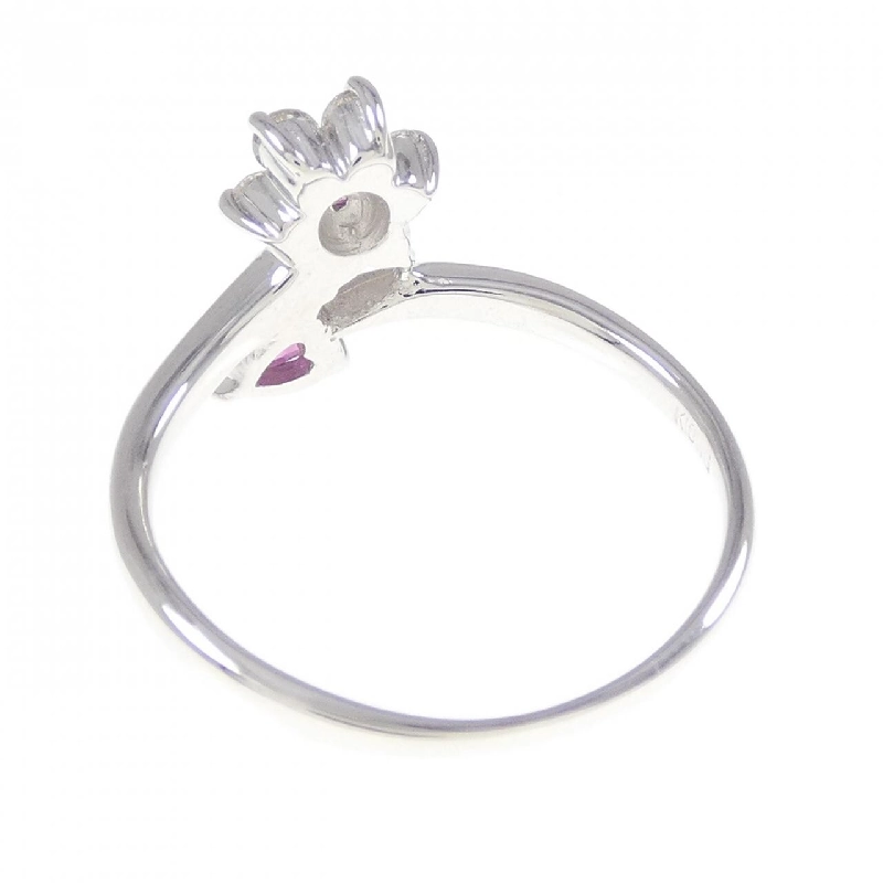 Nhẫn tourmaline hình hoa × trái tim K18WG 668031