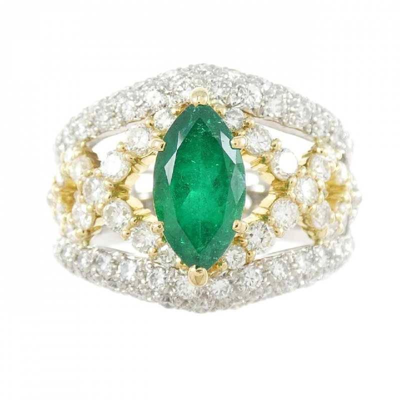 Nhẫn Emerald PT900/K18YG 1.48CT 667420
