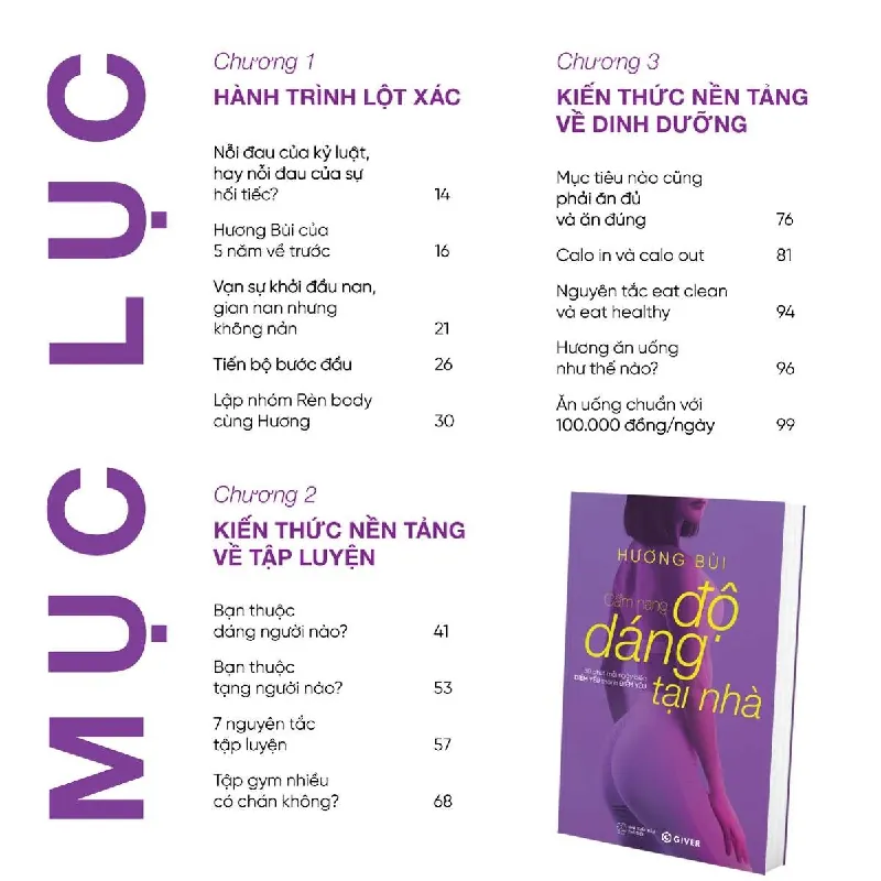 Cẩm Nang Độ Dáng Tại Nhà - HƯƠNG BÙI - GIVER BOOKS - SỨC KHỎE - THỂ THAO 595451