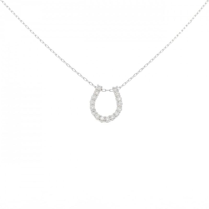 Dây chuyền kim cương PT900/PT850 hình móng ngựa 0.30CT - Hàng hiệu Chính hãng 857096